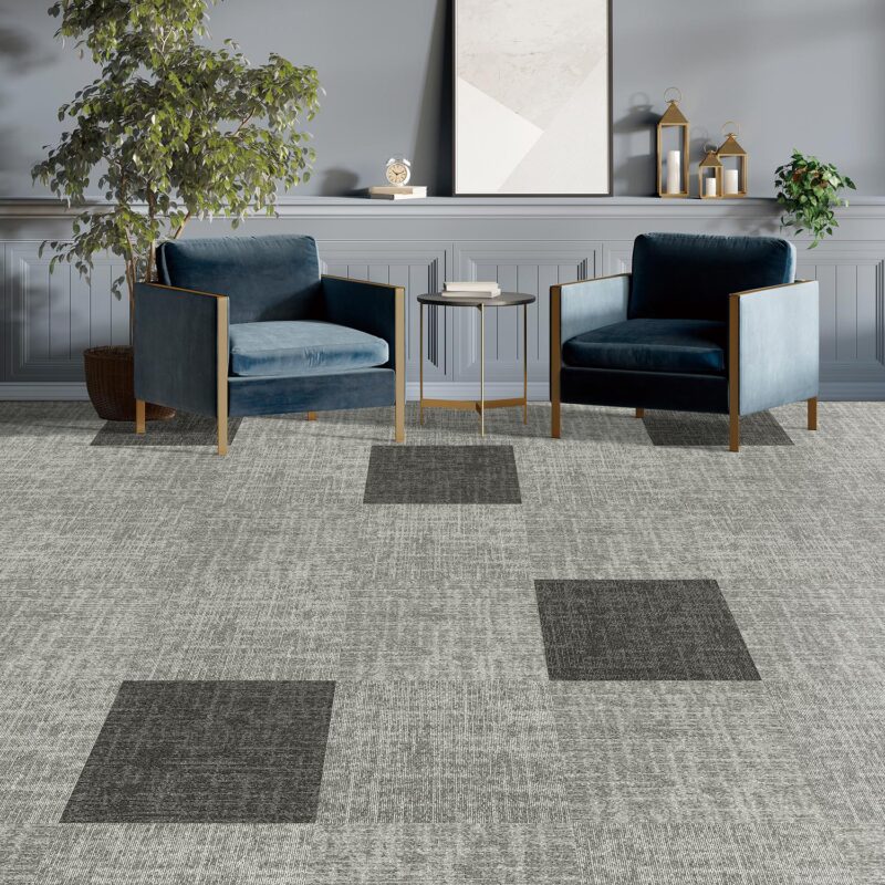 Lakeside Collection Flintpowder Quarter carpet