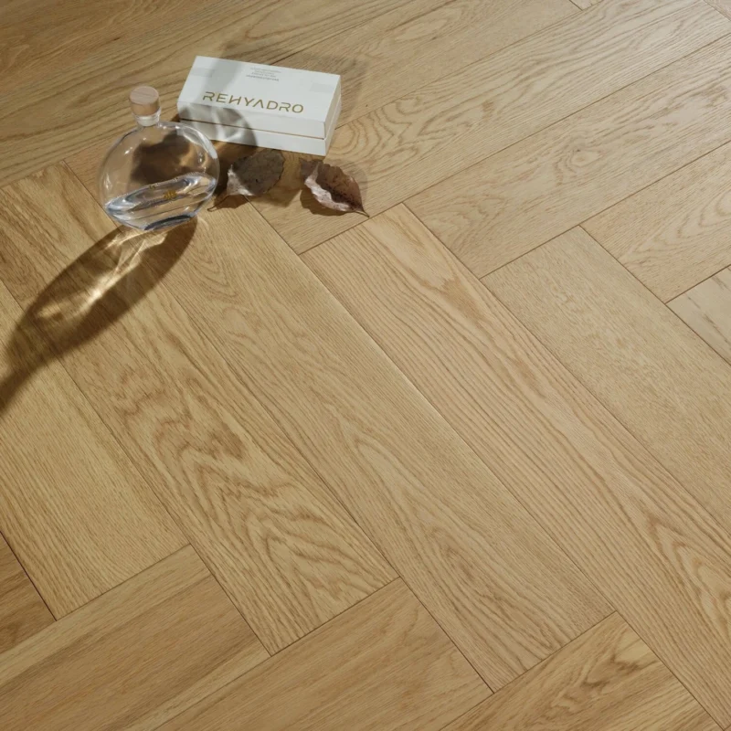 14/3mm 2.144sqm Herringbone Engineered Timber Flooring R03 - Herringbone Engineered 14mm