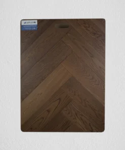 14mm 2.016sqm Herringbone Brown Oak Engineered Timber Flooring - Herringbone Engineered 14mm