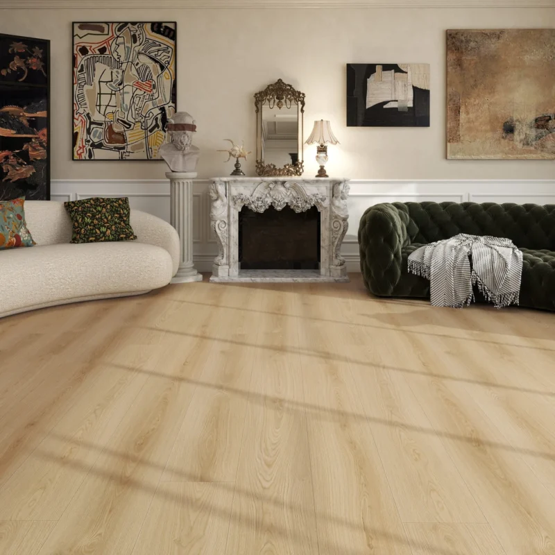219 - non repeted pattern in 7.3 sqm - 10+2mm Waterproof Laminate Flooring IXPE underlay attached - 1.814 sqm / carton - Waterproof Laminate 10+2mm