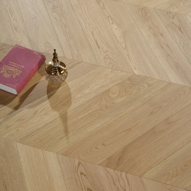 Engineered Timber Flooring - AB Grade 15/4mm CHEVRON - Y02 NATURAL OAK - Chevron Engineered 15mm