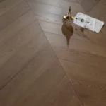 Engineered Timber Flooring - AB Grade 15/4mm CHEVRON - Y04 CLAY BROWN OAK