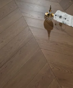 Engineered Timber Flooring - AB Grade 15/4mm CHEVRON - Y04 CLAY BROWN OAK - Chevron Engineered 15mm