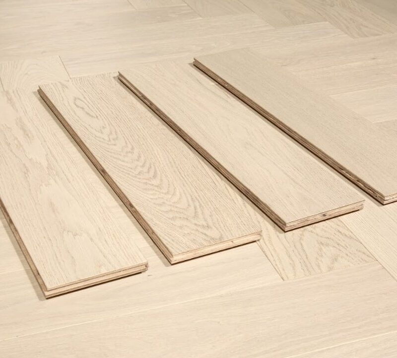 Eterna Engineered Oak AB Grade - Pearl White Oak planks